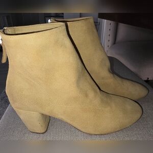 MARSELL ITALIAN LEATHER SUED CAMEL BOOT BOOTIE SIZE 38 EURO 7.5 US RETAIL $1,295